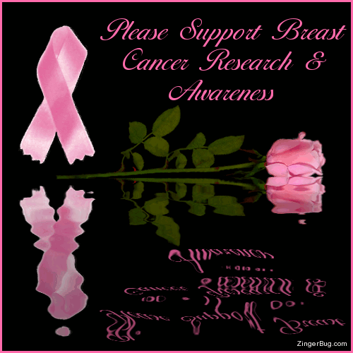 Please Support Breast Cancer Research And Awareness Reflections Glitter
